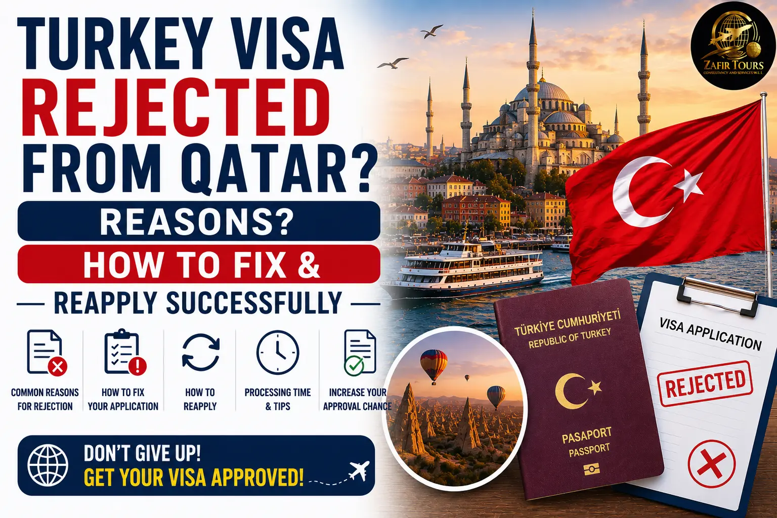 Turkey Visa Rejected from Qatar? Real Reasons, How to Fix & Reapply Successfully