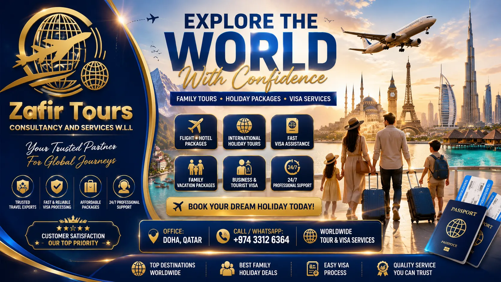 Family tour packages from Qatar
