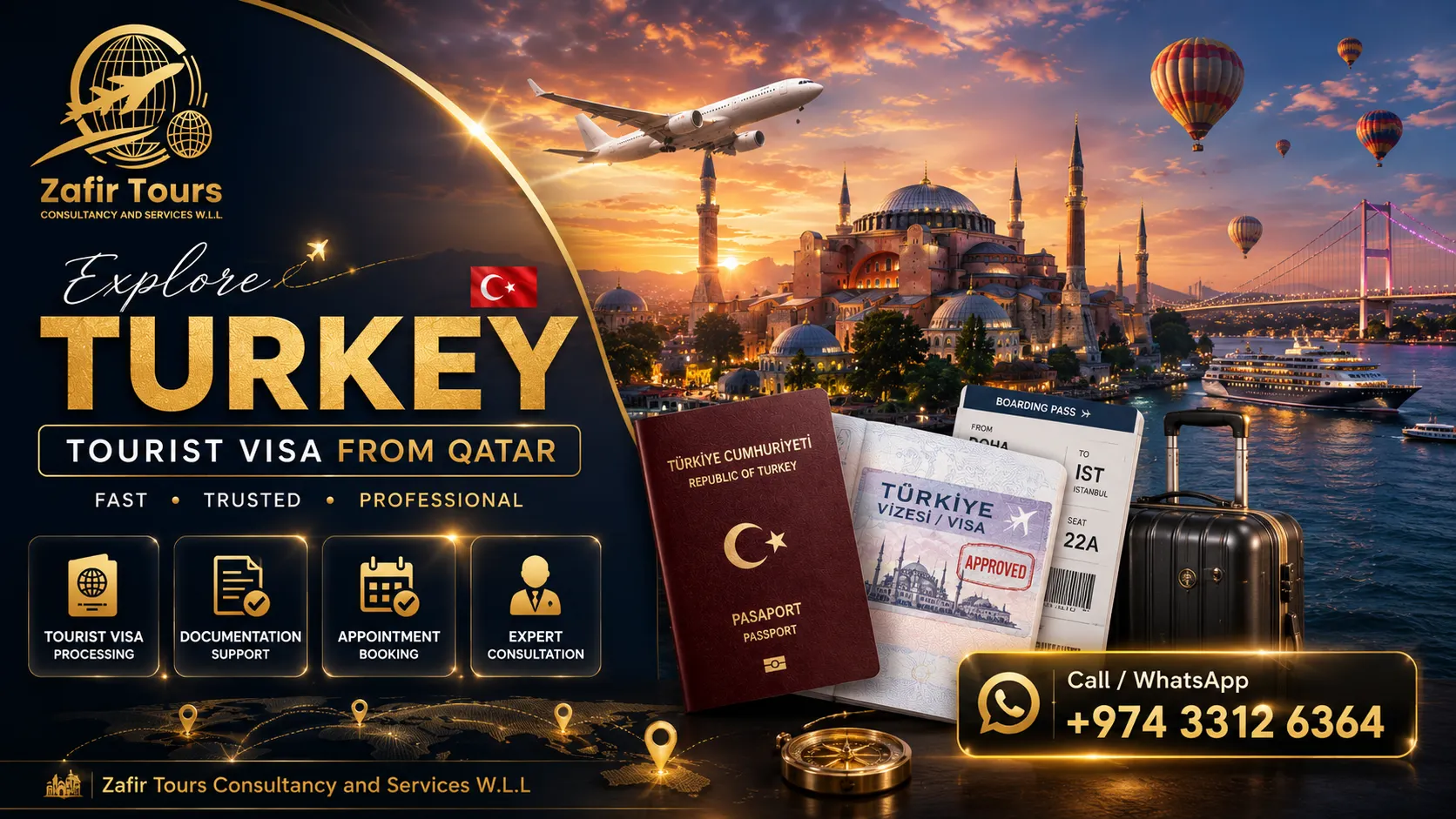Turkey visa from Qatar